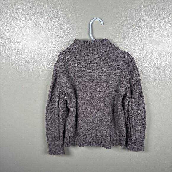 Oshkosh B'Gosh Kids Size 6 Cardigan Cable knit Sweater Top Button Gray - Picture 2 of 9